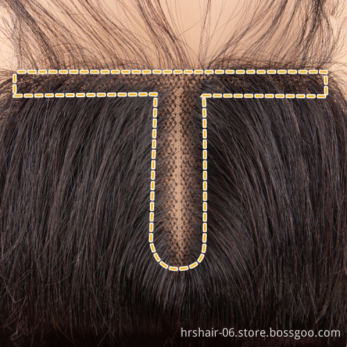 Cheap price middle part 4x4x1 T-part Swiss lace closure factory direct 4x4 machine made lace closure Indian human hair